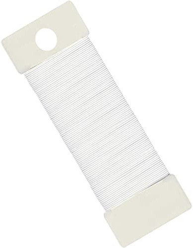 POPOYU Bindedraht Weiß,Draht Blumen Basteln,35M/0.65mm Blumendraht Weiß,Basteldraht Outdoor,Pflanzendraht Basteldraht,Draht Ummantelt Weißer,Weißer Deko Bindedraht für Rosen,Blumen（1 Packung）