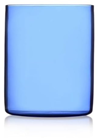 Ichendorf Milano Wasserglas hellblau | Kollektion Cilindro Extra Light Farbe | 43 cl | Borosilikatglas | handgefertigt