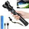 Torches Led Super Bright 600000 Lumens, 10000mAh Rechargeable Torch, Powerful Torch XHP90.2 with 6 Modes & IPX7 Waterproof & Zoomable Bright Torches for Camping
