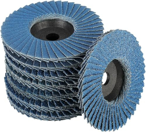 Fächerscheiben Lamellenscheiben,Flap Discs Set,8 Stück Schleifscheiben Schleifmopteller,ø 76 mm x 10 mm Korn 40/60/80/120,mischen Set Lamellen Schleifscheibe Schleifmop Flap Disk für 10,8-12V.