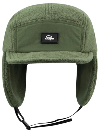 Clakllie Russen Winter Mütze Herren mit Ohrenklappen Warmer Russischer Uschanka Hut Trappermütze Unisex Fliegermütze Männer Mit Ohrenklappe Winddichte Bomber Hut Schneekappen Trapper Cap Erwachsenen