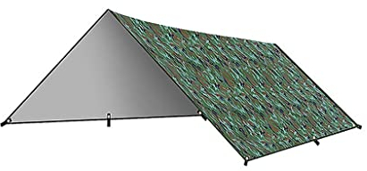 RajoNN Campingzelt-Plane, Outdoor-Zelt, Hängematte, Regenfliege, Zeltplane, Unterschlupf für Camping, Angeln, Strand, Picknick, Plane (Mehrfarbig)