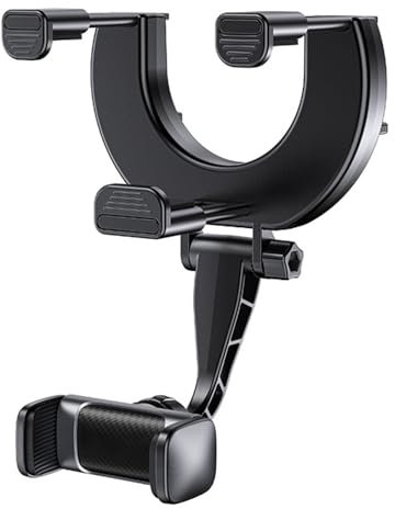 MOOWI Rückspiegel Handyhalterung für VW Golf 7 Wagon, Rutschfestes Handy Halterung Verstellbarer Autotelefonhalter Autotelefonhalterung Autohalterung KFZ Halterung