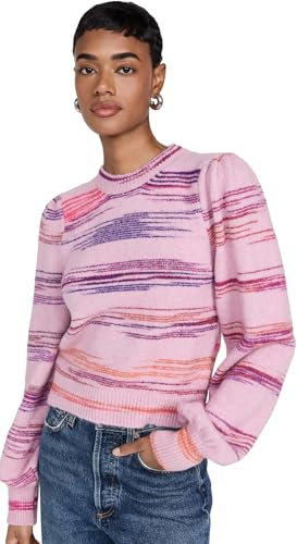 BAUM UND PFERDGARTEN Damen Carmy Sweater Pullover, Rosa Nektar-Streifen, Mittel