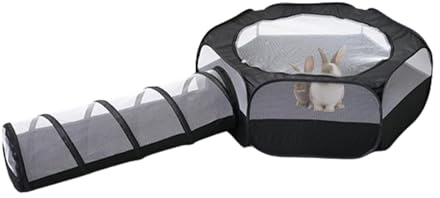 Tunnel pour Chat, Tunnel de Jeu pour Chat | Tubes Pliables pour Petits Animaux | Jouet Tunnel Pliable pour Chat, Installation Facile, pour Lapin, Furet, cochons d'Inde, Chatons, Tente pour Animaux de
