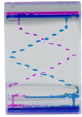Flüssige Sanduhr, Spielzeug mit flüssiger Bewegung, sensorischer Timer aus Acryl | flüssiges sensorisches Spielzeug für und Erwachsene, beruhigendes Spielzeug, Wasser-Timer für Bürodekorationen