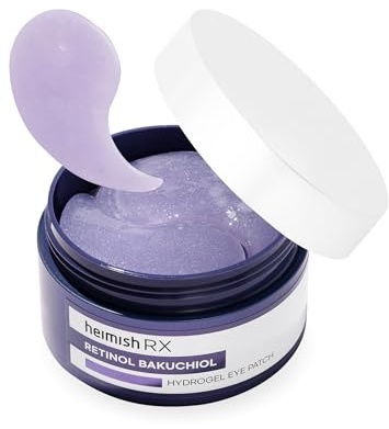 HEIMISH RX Retinol Bakuchiol Hydrogel Augenpads – Anti-Aging Augenpads, Feuchtigkeitsspendende Formel mit Retinol, 2% Niacinamid gegen Augenringe, Schwellungen und Falten, 1,4 g/60 Stück