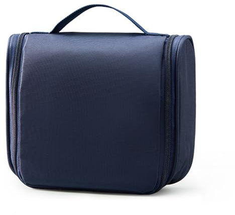 2er Set Kulturtasche zum Aufhängen | Faltbarer Reise Kulturbeutel mit Tragegriff | Multifunktionale Toilettentasche, platzsparende Kosmetiktasche, Waschtasche, Waschbeutel für Männer & Frauen (B)