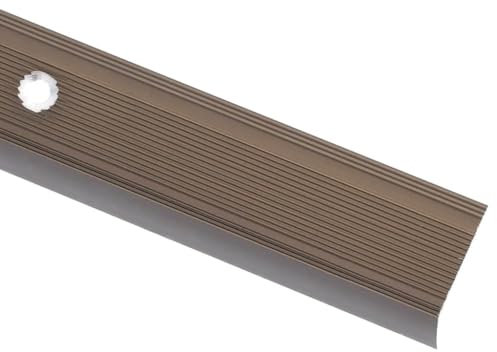 vidaXL Treppenkantenprofil in L-Form 15 Stk. Aluminium 90 cm Braun, Treppenkante, Treppenprofil, Stufenprofil, Stufenkante, Treppenprofile