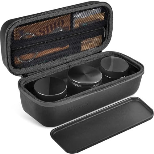 Smell Proof Bag – Smell Proof Stash Bag with Glass Jars,Grind,Multi-Functional Work Tray, Waterproof & Odor Proof Bag,Large Stash Box For Your Accessories,Travel Essentials for Men,Black