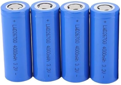LXLCFHTD Batterie Rechargeable 3.2V 4000mAh Batterie Plate Plate, pour Lampe Frontale, Lampe de Poche LED, Les Mini-Ventilateurs, etc.