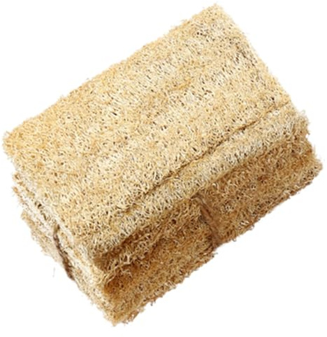 Cabilock 3pcs Natural Loofah Dishwashing Sponge Kitchen Scrub Pads for Grease and Grime Removal Lightweight Multipurpose Bowl Scrubbers for Kitchen and Bathroom Cleaning