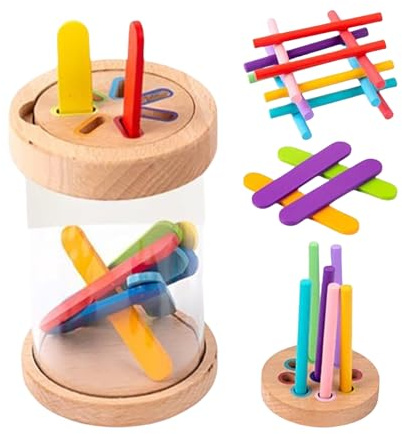 Vibhgtf Gioco di colori assortiti – attività sensoriale ed educativa | Giocattoli di sviluppo motorie fini per bambini, gioco di apprendimento al coperto, casa e scuola, asilo