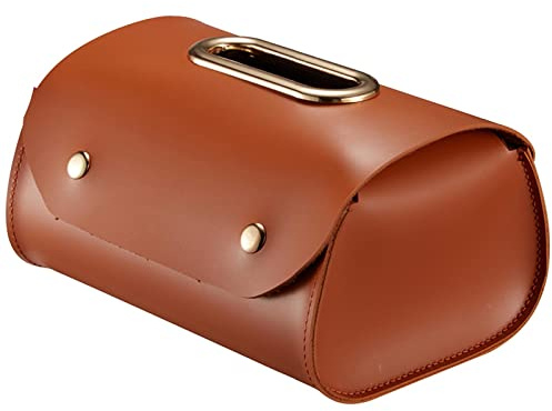 Elegante porta fazzoletti in pelle, rettangolare, per casa, ufficio e auto, elegante fazzoletti per il viso (A)
