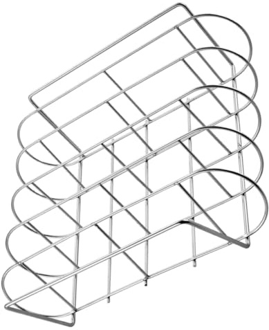 BIUDECO Griglia per Costine in Acciaio 304 Resistente al Calore Supporto per Barbecue Robusto per Bistecche Griglia per Affumicare e Cucinare all'Aperto per Picnic e Campeggio