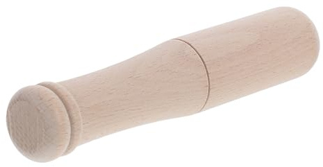 MOBUTOFU Small Wooden Mallet Hammer with Solid Wood One-Piece Handle for Drilling and Punching in Carpentry and Woodwork