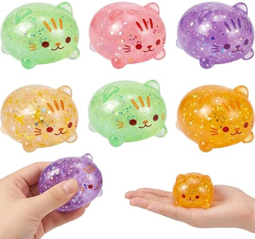 6 Stück Taba Squishy, Squishies, Mini Shiba Inu Pressballen, Süße und lustige Gadgets, Für Menschen, die gerne an etwas kuscheliges und Spaßiges kraulen, Random Color