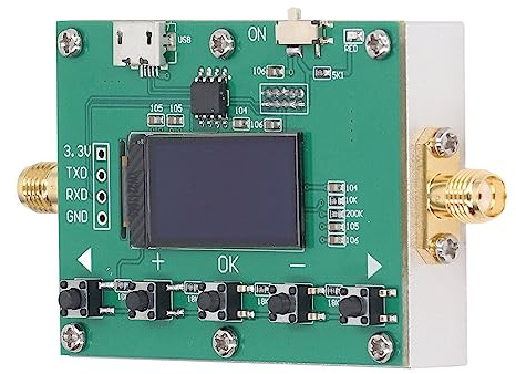 Atenuador Digital Módulo programable RF 6G Paso a Paso de 30 dB 0,25 dB con Pantalla de diodo emisor de luz orgánico y Carcasa CNC Rendimiento de Alta Potencia para Sistemas y