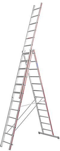 HYMER 404742 Mehrzweckleiter , 3-teilig SC40 , 3x14 Sprossen