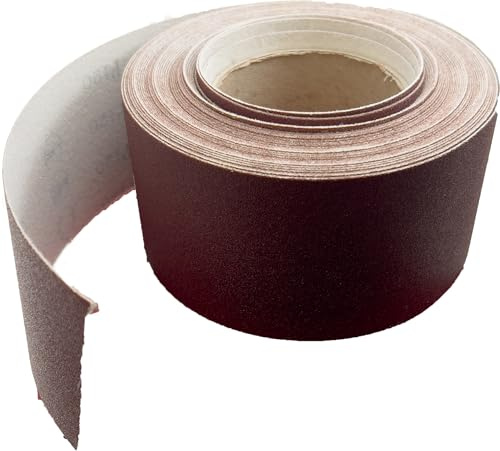 Sungold Abrasives 66825 Hook and Loop F-Heavy Weight Paper Rolls for Drum Sanding Machines, 3 X 50', 150 Grit