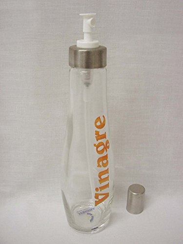 VINAGRERA VINAGRE CRISTAL CURVA SPRAY 320ML LETRERO FROST NARANJA