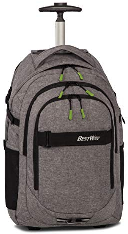 Bestway Trolley-Rucksack, Evolution, Mit Laptop-Fach, Dunkelgrau/Schwarz, 21l, 31x51x21cm, 40244-1701
