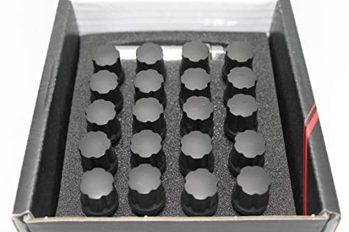 Japan Racing Radschrauben M14x1,5 Schwarz Radbolzen Satz 20x Kegelbund