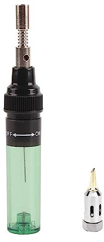 EVTSCAN dernier fer à souder au gaz, micro torche Mini soudeur à souder fer à souder stylo en forme de torche à gaz économie de travail poignée ergonomique plastique + fer butane fer à souder stylo à
