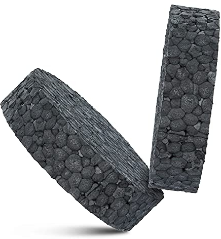 Klimas® Pack of 100 EPS Polystyrene Cover Caps Rondelle Diameter 67 mm Graphite Thickness 17 mm Polystyrene Disc for Insulation Dowels Plate Dowels Facade Insulation Thermal Insulation Facade