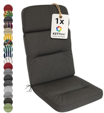 KETTtex Auflage HL 123x50x9cm, dunkelgrau