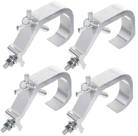 ibasenice 4pcs Stage Light C-clamp Aluminum Alloy Heavy-Duty Par Light Truss Hooks Dj Lighting Clamp Load Bearing 60kg for Concerts and Theater