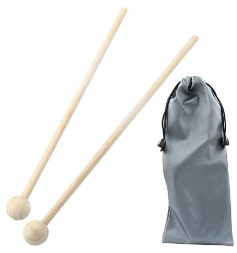 Luomorgo Holz-Xylophon-Schlägel, 20,3 cm, Glockenspiel-Schlägel, 2 Stück | Bell Mallets Percussion, für Glocke, Glockenspiel, Zungentrommel, Aufbewahrungstasche im Lieferumfang enthalten