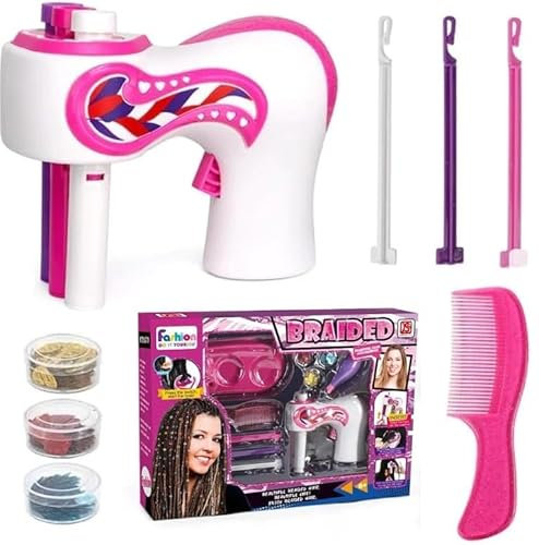892-1 Outils de coiffure Coiffure Décoration de coiffure Machine à tresser automatique, tresse à trois torsions DIY Kit de tressage rapide