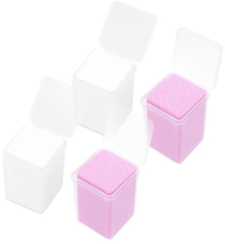 MAGICLULU Professionelles Klebepad aus Baumwolle für Wimpernkleber 800 Stück Sanft für Wimpern und Haut zur Reinigung von Kleberflaschen im Salon und Zuhause