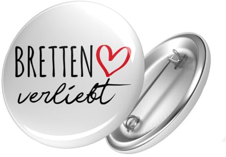 Huuraa Anstecker Bretten verliebt Geschenk Ansteck Pin Größe 59mm Bretten Accessoire