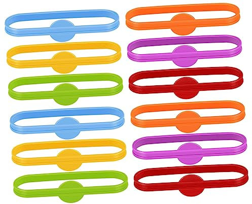 LABRIMP Silicone Wine Glass Marker Set Beer Glass Markers Bottle Marking Labels for Cocktail Hour