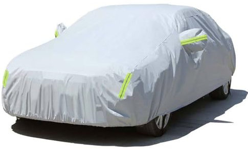 Autoabdeckung Winter für 𝖵𝗈𝗅𝗄𝗌𝗐𝖺𝗀𝖾𝗇 Touran Wasserdicht Atmungsaktiv Autoplane Outdoor Autoabdeckung Vollgarage Autoplane Staubdicht Winddicht Schneefest