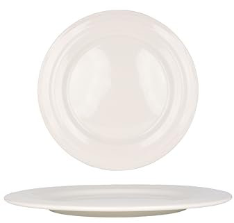 Bonna Assiette à desserts - Halo - Porcelaine - 24 cm - lot de 6