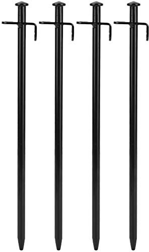 Zeltheringe aus Stahl, 4er-Set für Camping, Strand, Reisen – Bodennagel (30cm)
