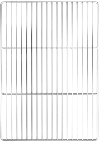 vidaXL Grill Grate Silver 50 x 35 cm Stainless Steel, Garden and Terrace, Rectangular Stainless Steel Grate, Modern Grilling Accessory for Outdoor Cooking and Easy Clean