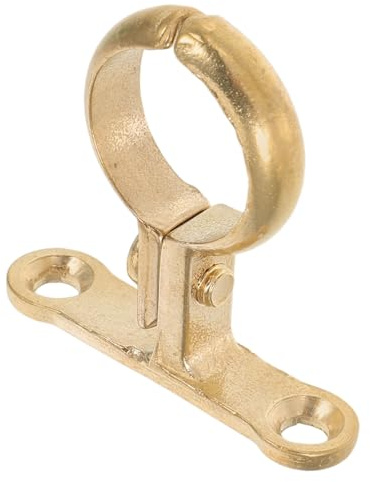 HOLIDYOYO Heavy Duty Brass Pipe Clip Clamp 22mm with 2-Hole Support Bracket for Outdoor Indoor Water Hose Tube Cable Clamps