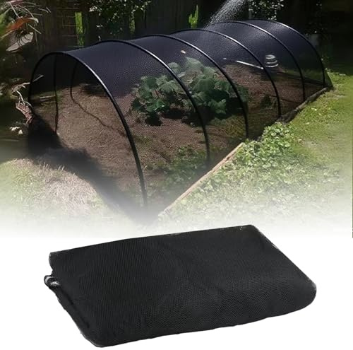 Filet Anti Insecte, Tissu moustiquaire Filet Anti Moustique de Contre Insectes et Oiseaux Filets pour Jardin Toile Moustiquaire pour la Protection des Plante Fleur Légume et Fruit (2.4 m x 6 m, Noir)