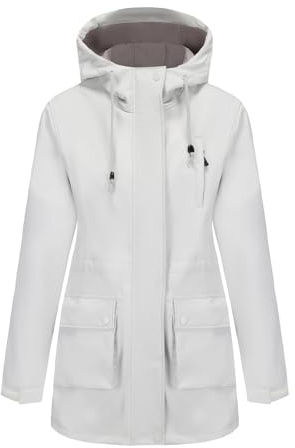 Ynport Crefreak Veste Softshell Imperméable Coupe-vent pour Femme Avec Doublure en Polaire, Capuche Réglable Manteau Chaud Léger pour Tous les Jours et en Plein Air