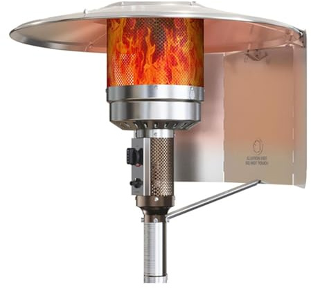 Qsvbeeqj - Barrera de aluminio de alta calidad para calentadores de jardín, accesorios a prueba de niños, diseño estable de salida de calor, protector de viento de aluminio para calentadores de patios
