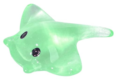 Mini manta - Figurine en résine colorée - Animaux marins - Statues miniatures pour table et étagère d'aquarium - Décoration créative et amusante - Animal et amoureux de la mer - Accessoire d'intérieur