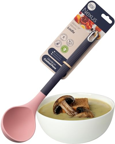 Nexus Silicone Ladle Spoon – Heat-Resistant, Non Stick Friendly Kitchen Utensil for Cooking, Serving, Stirring, Pouring – Ideal for Soup, Gravy, Sauces, Pancake Batter