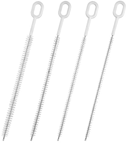 4 Pcs Straw Brush Cleaner for Stanley, 10 inch 4 Sizes Full Bristles Coverage Straw Cleaning Brush for Cup, Straws, Small Spaces
