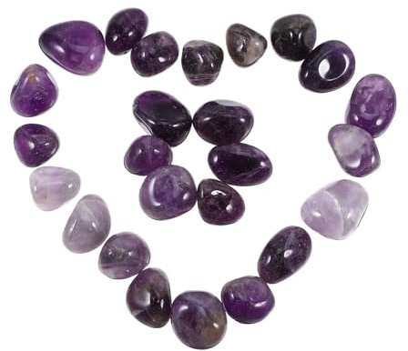 ifundom Natural Polished Rose Quartz Stones Irregular Tumbled Rocks for Aquarium Decor Garden Landscaping Vase Fillers Unique Crystal Patterns for Home Crafts