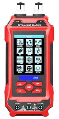 Tester per fibra ottica, Tester for cavi di rete ET636 ET638 Misuratore di potenza in fibra ottica multifunzione 4 in 1 Localizzatore visivo di guasti(ET636)