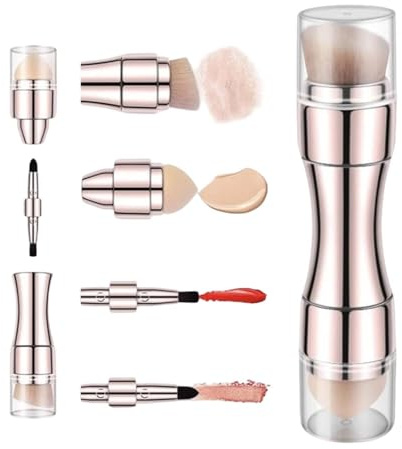 Pinceles De Maquillaje De Viaje 4 En 1 Aplicador De Doble Extremo